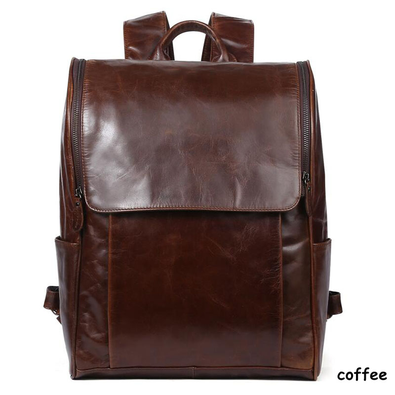 Belsee Best Black Genuine Leather Backpack for Men Designer 13.3 Inch ...